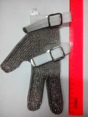 Перчатка кольчужная трехпалая SG313 S (17-19 см)