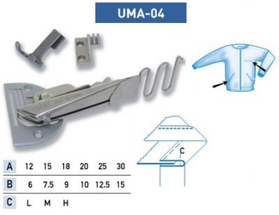 Приспособление UMA-04 20-10 мм Н